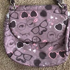 Lesportsac eyeglasses print crossbody.